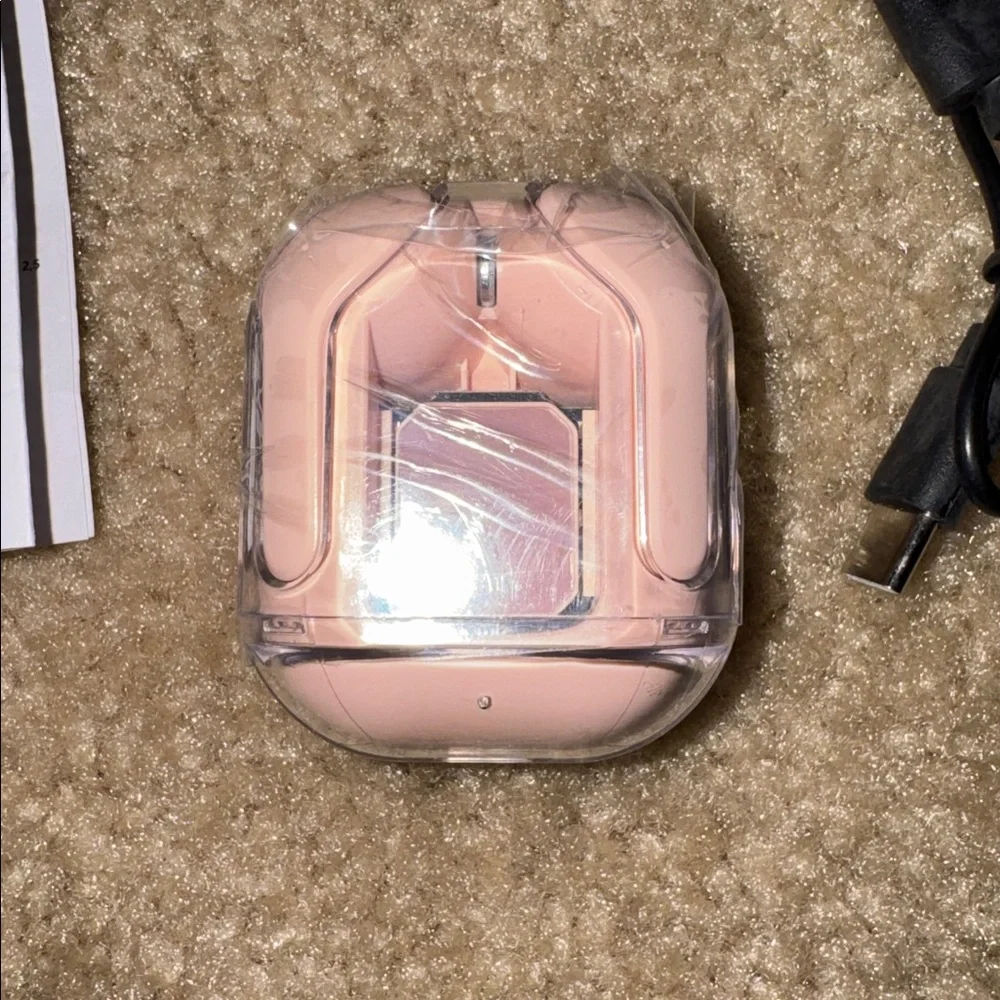 Ultrapods Wireless Earbuds with Charging Case - Pink, NEW, no box